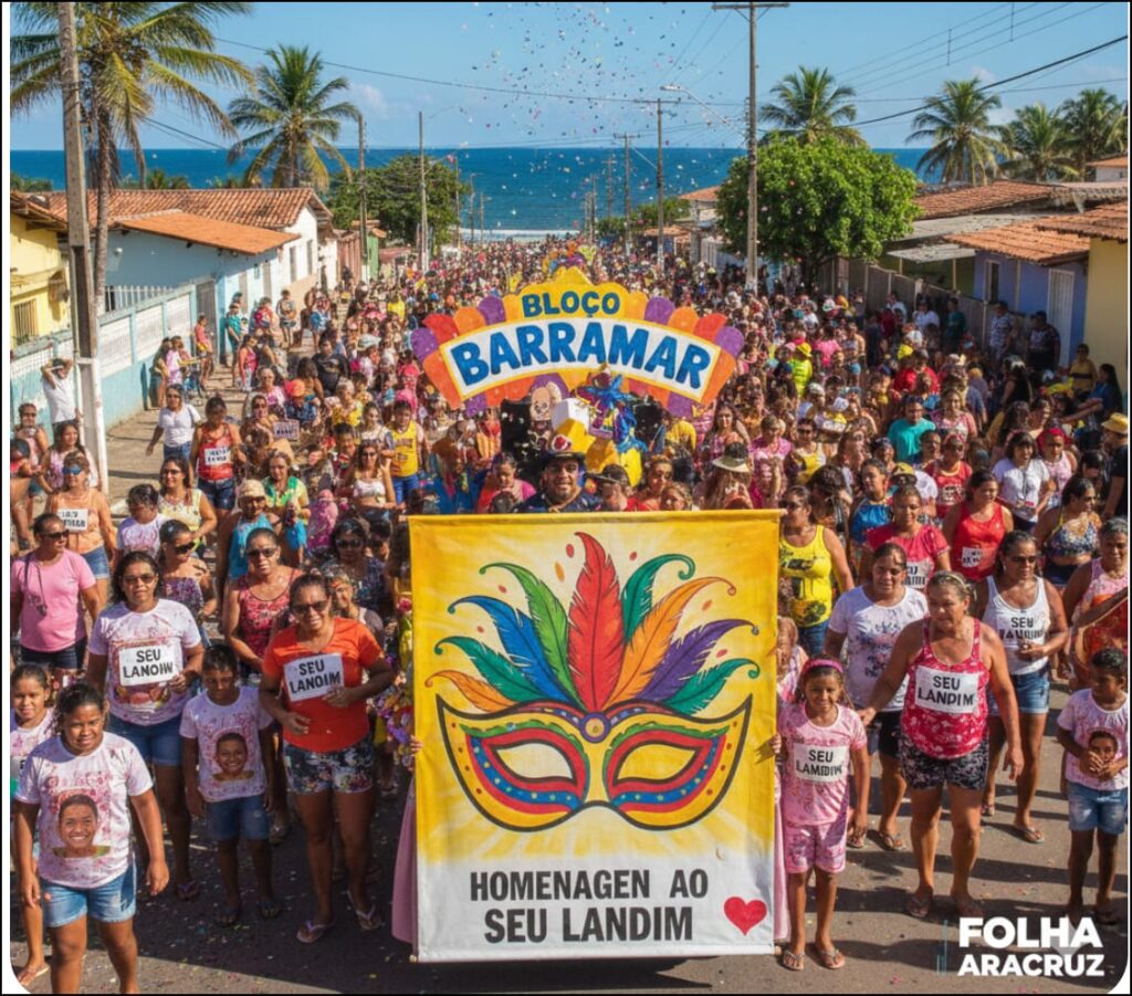 Aracruz, no Espírito Santo, abre Carnaval 2026 com shows, marchinhas e atrações para toda a família no litoral